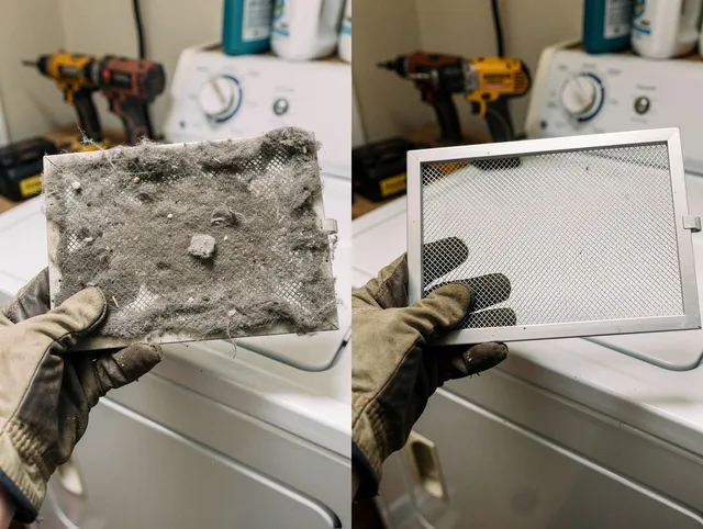 Professional lint trap cleaning by Burbank Dryer Vent Cleaning in Burbank