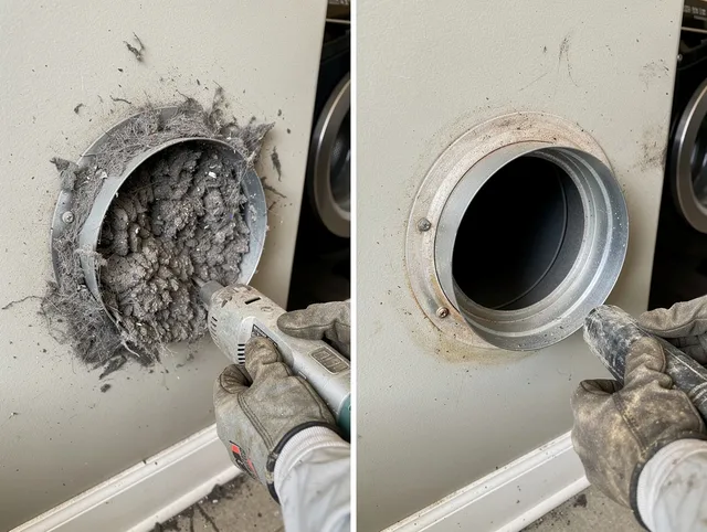 Professional clogged vent cleaning by Burbank Dryer Vent Cleaning in Burbank