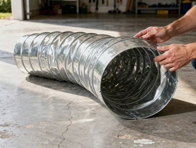 Burbank Dryer Vent Cleaning specialist using advanced equipment for thorough duct cleaning in Burbank