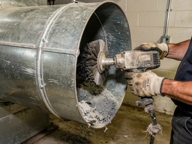 Industrial-grade dryer vent cleaning by Burbank Dryer Vent Cleaning in Burbank