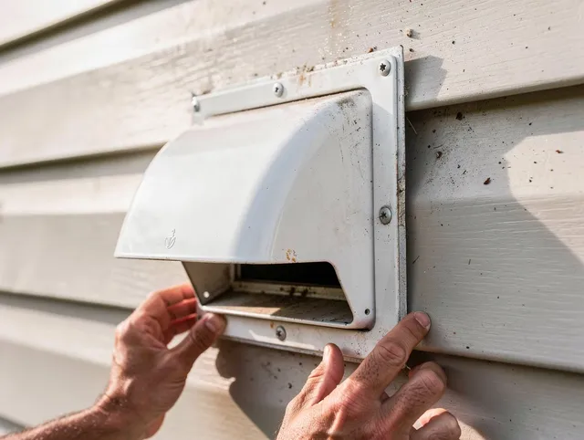Burbank Dryer Vent Cleaning technician delivering thorough residential dryer vent cleaning service in Burbank